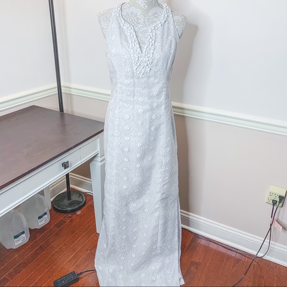 Lilly Pulitzer Dresses & Skirts - White lace Lilly Pulitzer maxi dress